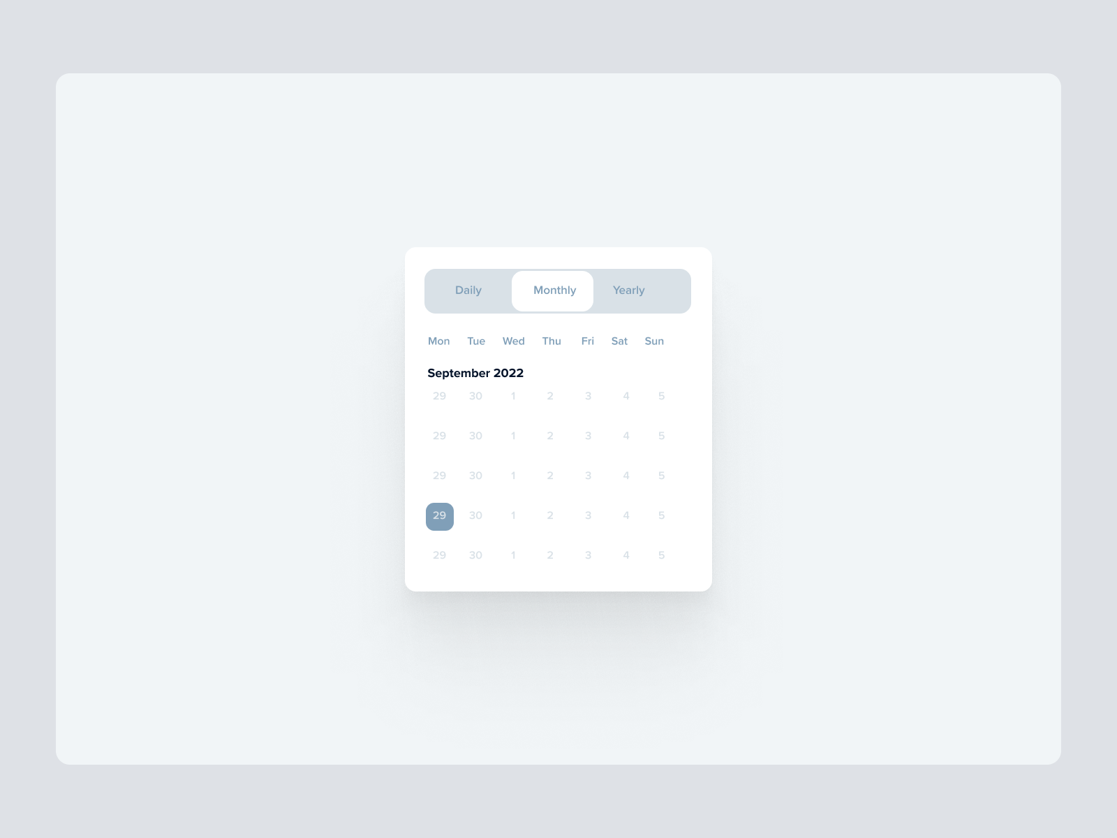 Calendar Widget