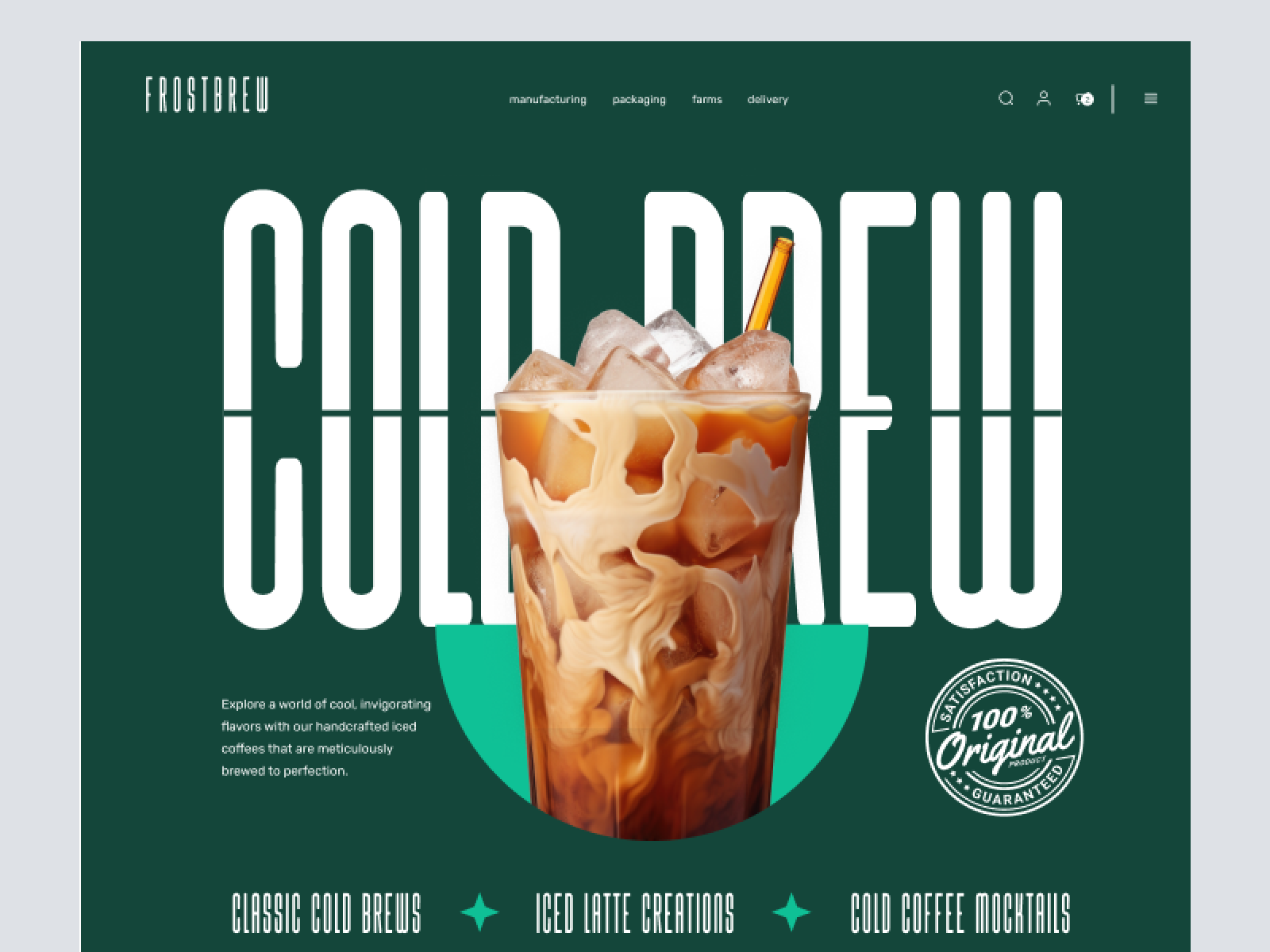 Hero Design for Food Related Website