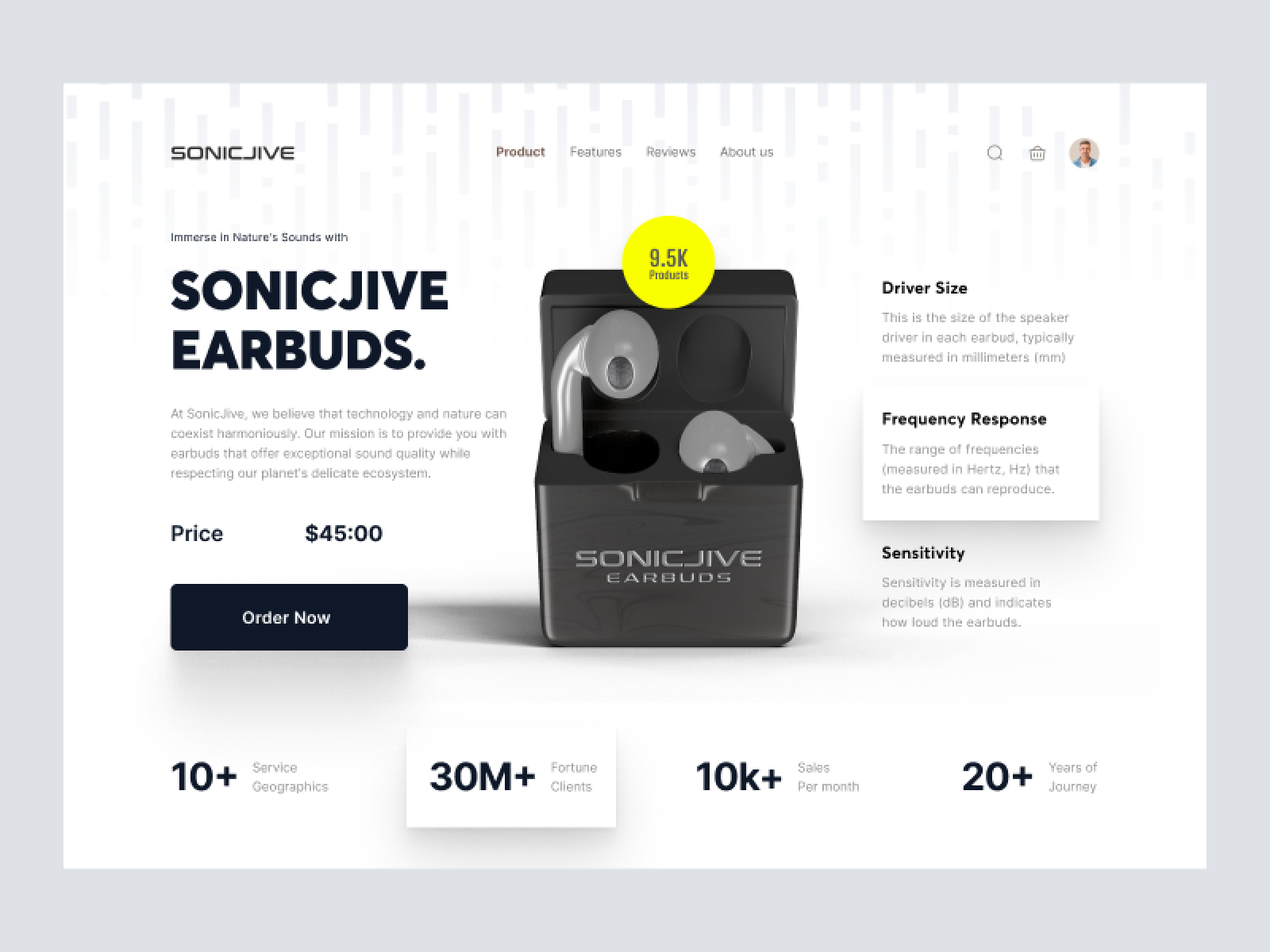 Hero Design for Electronic Product