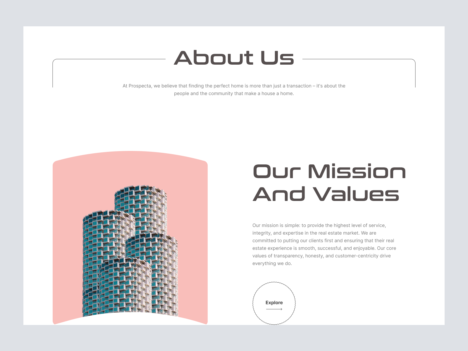 Prospects Real Estate site Homepage Figma & Adobe XD Resources