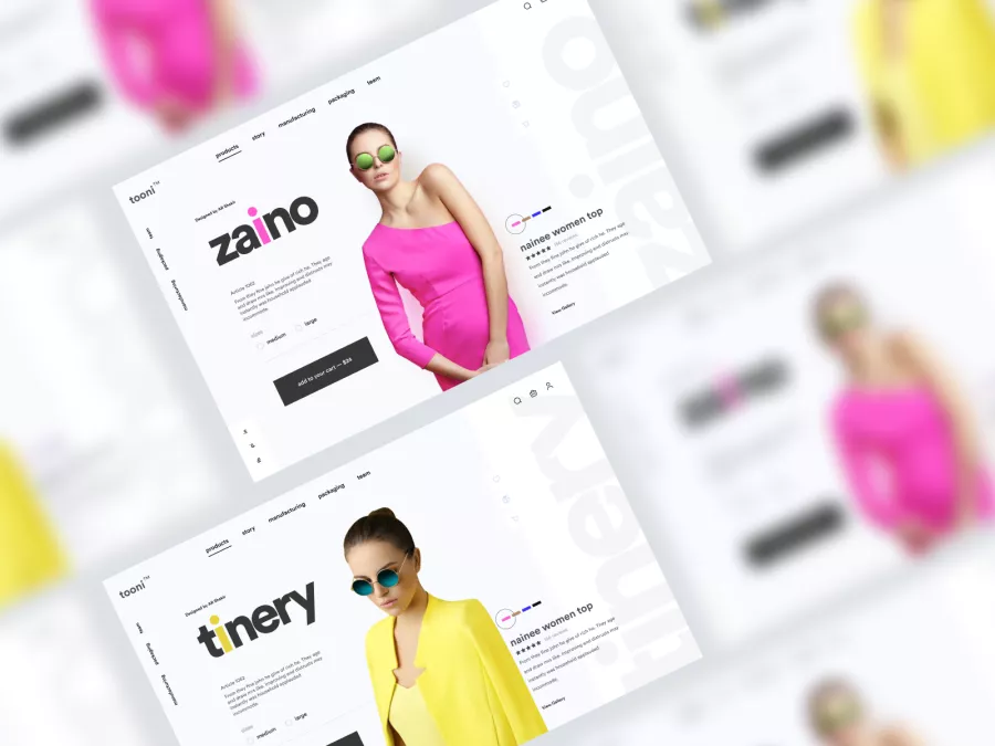Zaino - Minimal Fashion Shop UI
