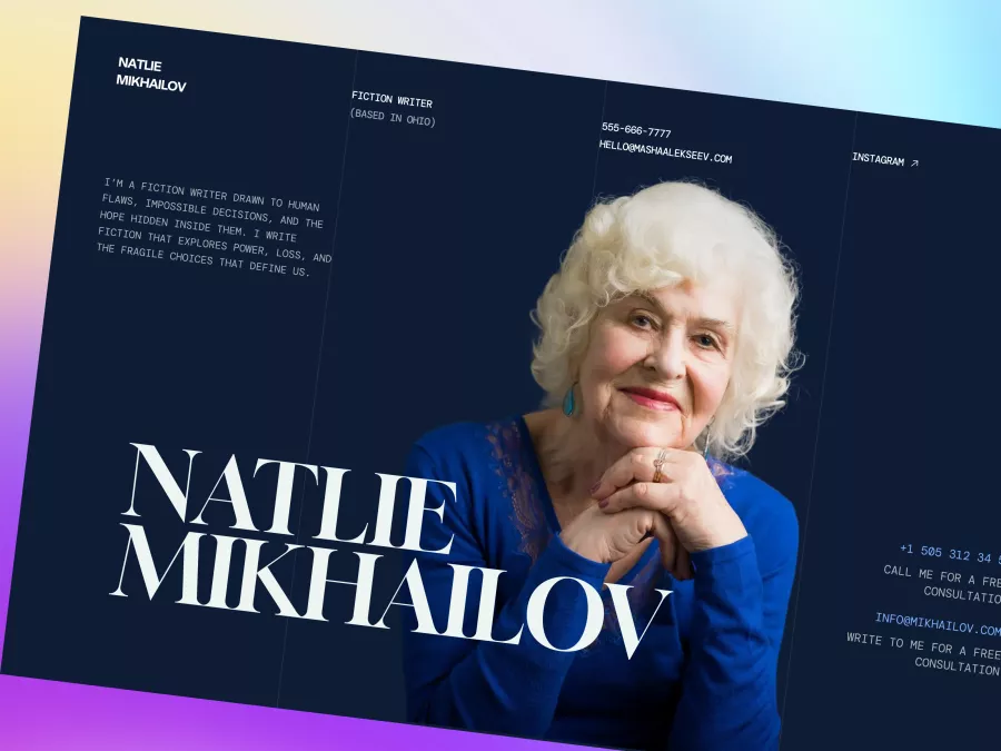 Elegant Personal Branding Website for Authors