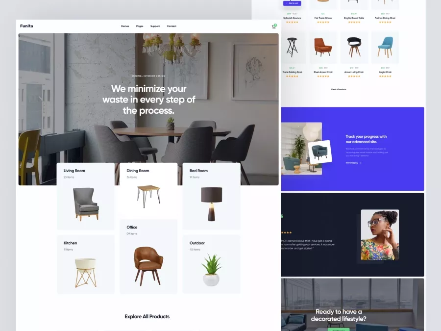 Funita - Shopify Store Design for Furniture Products