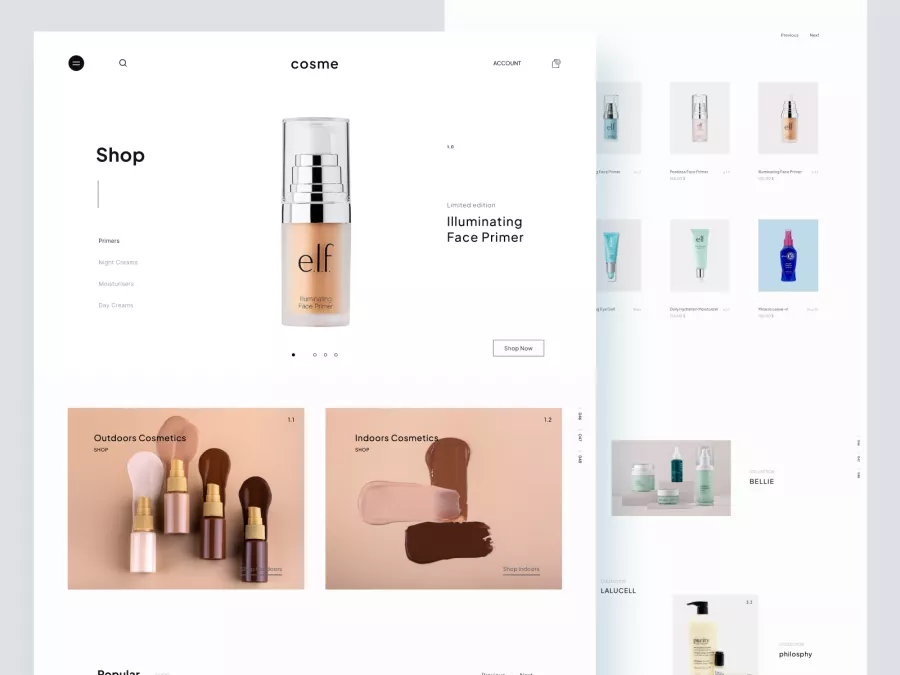 Comsi - Shopify store for cosmetics and beauty products