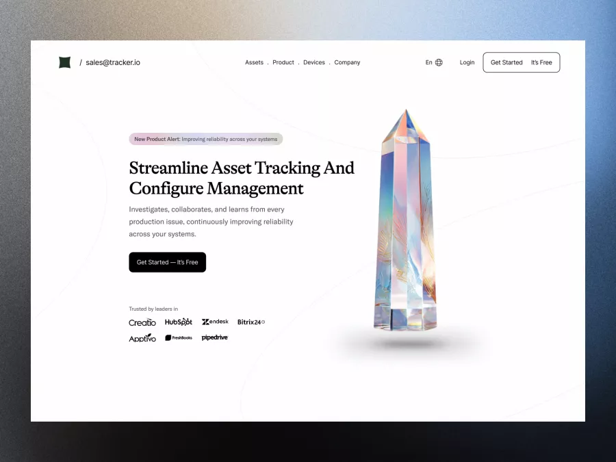 Elegant Asset Management Dashboard UI Design