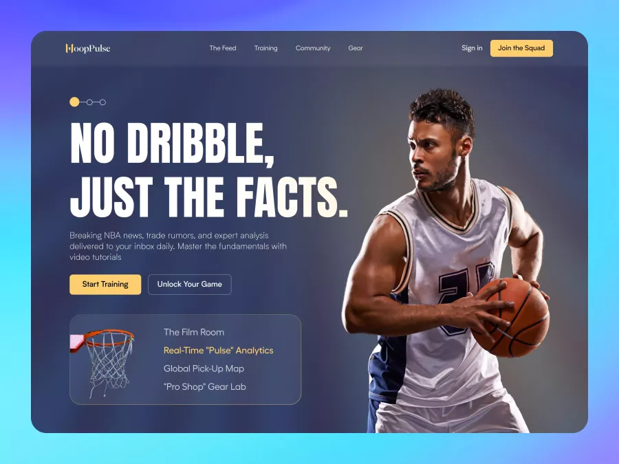 HoopPulse - Basketball Training Hero Section