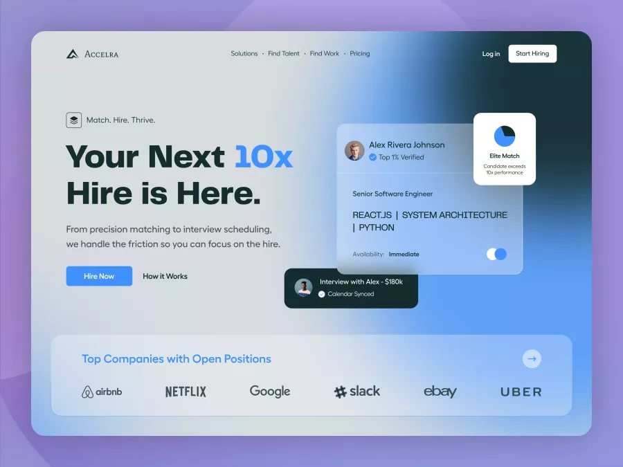 Accelra - HR & Recruitment Hero Section