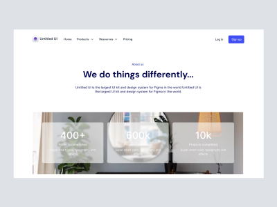 About Us Page Header