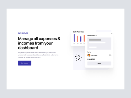 Feature Section / Content Left Image Right Section