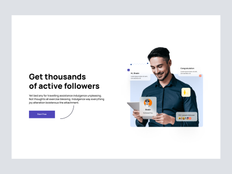 Content Left Image Right Section