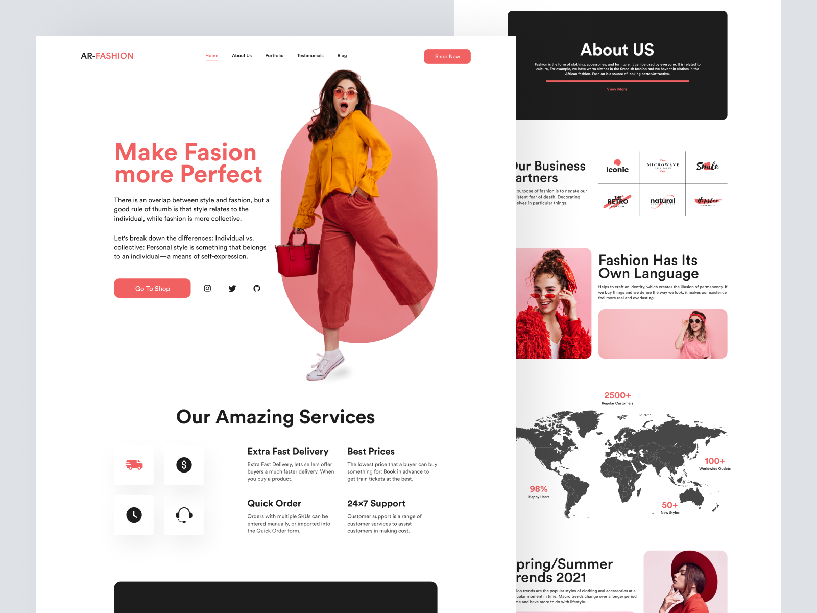 Fashion Website Design