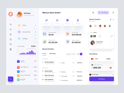 Finance app ui