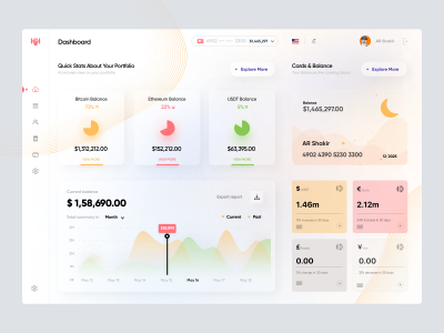 Fintech Dashboard UI Concept
