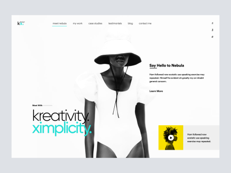 Freelancer Landing Page Header