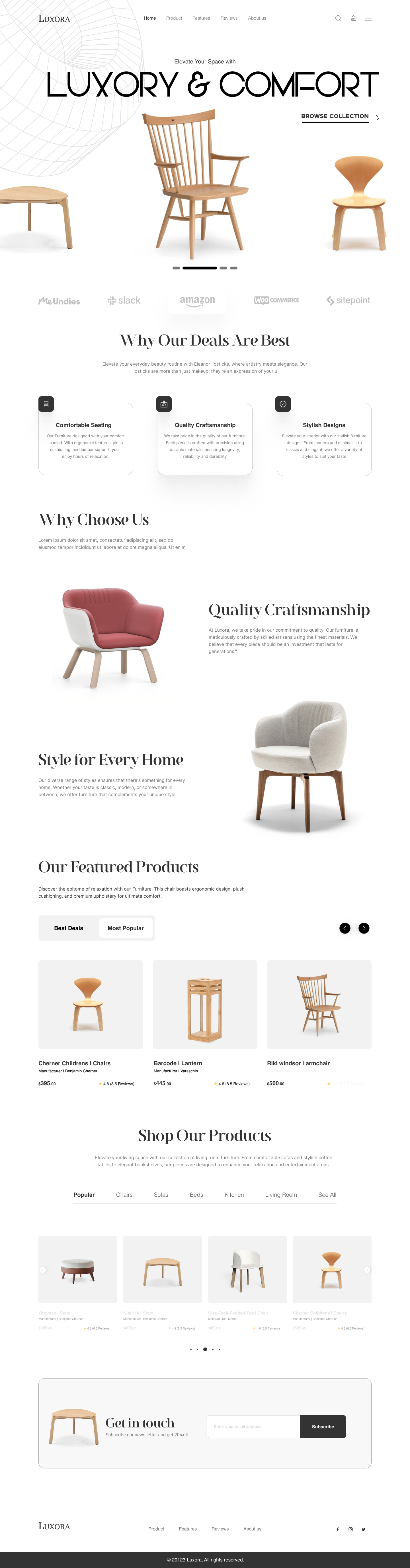 Full Preview of Luxora - Modern Furniture Store