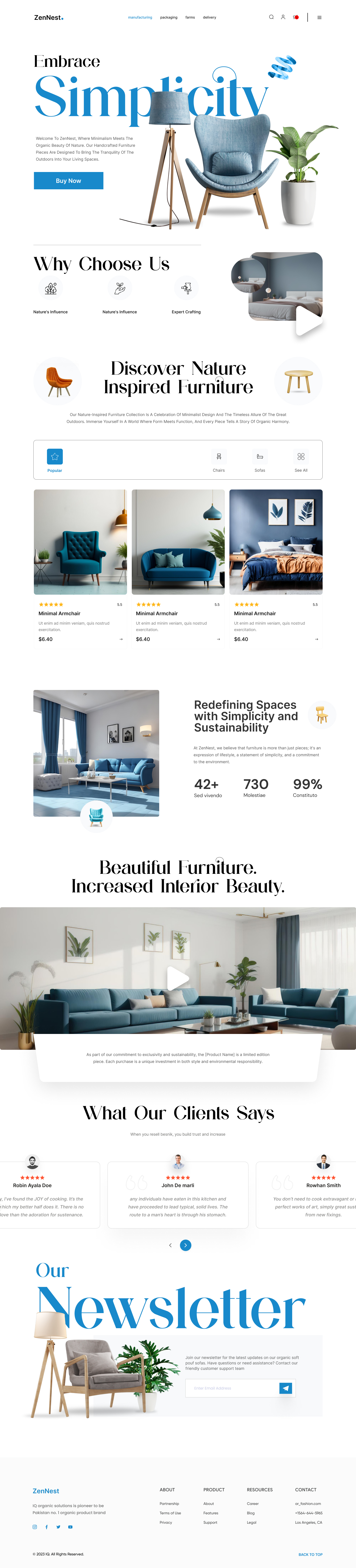 Full Preview of ZenNest - Modern Furniture Store