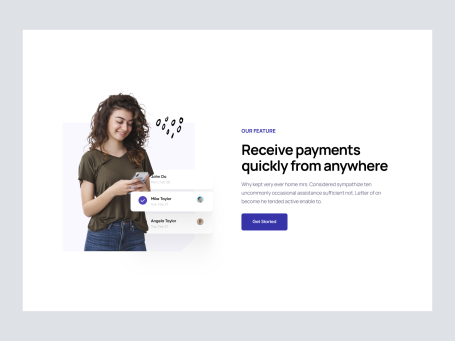 Feature Section / Image Left Content Right