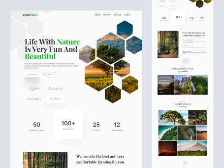 Digital Nursery - Nature Landing Page