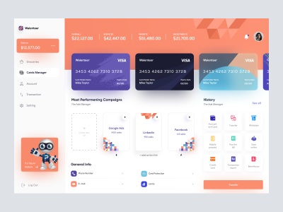 Personal Wallet Dashboard UI