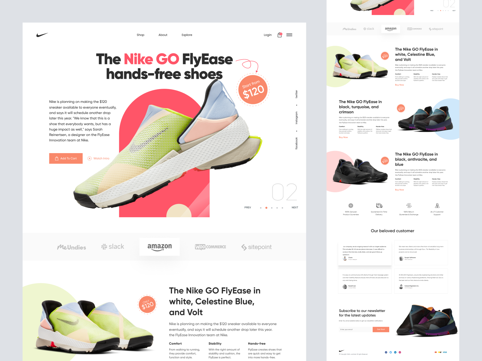 Shoes Website SHopify Store Design