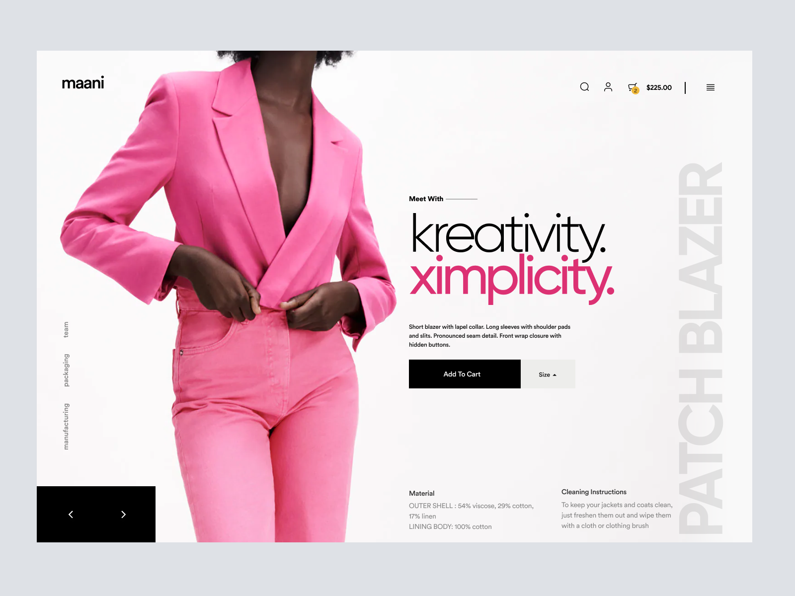 Shopify Fashion Website Hero