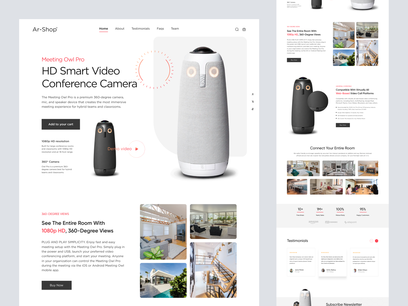 Shopify Security Camera Website Concept