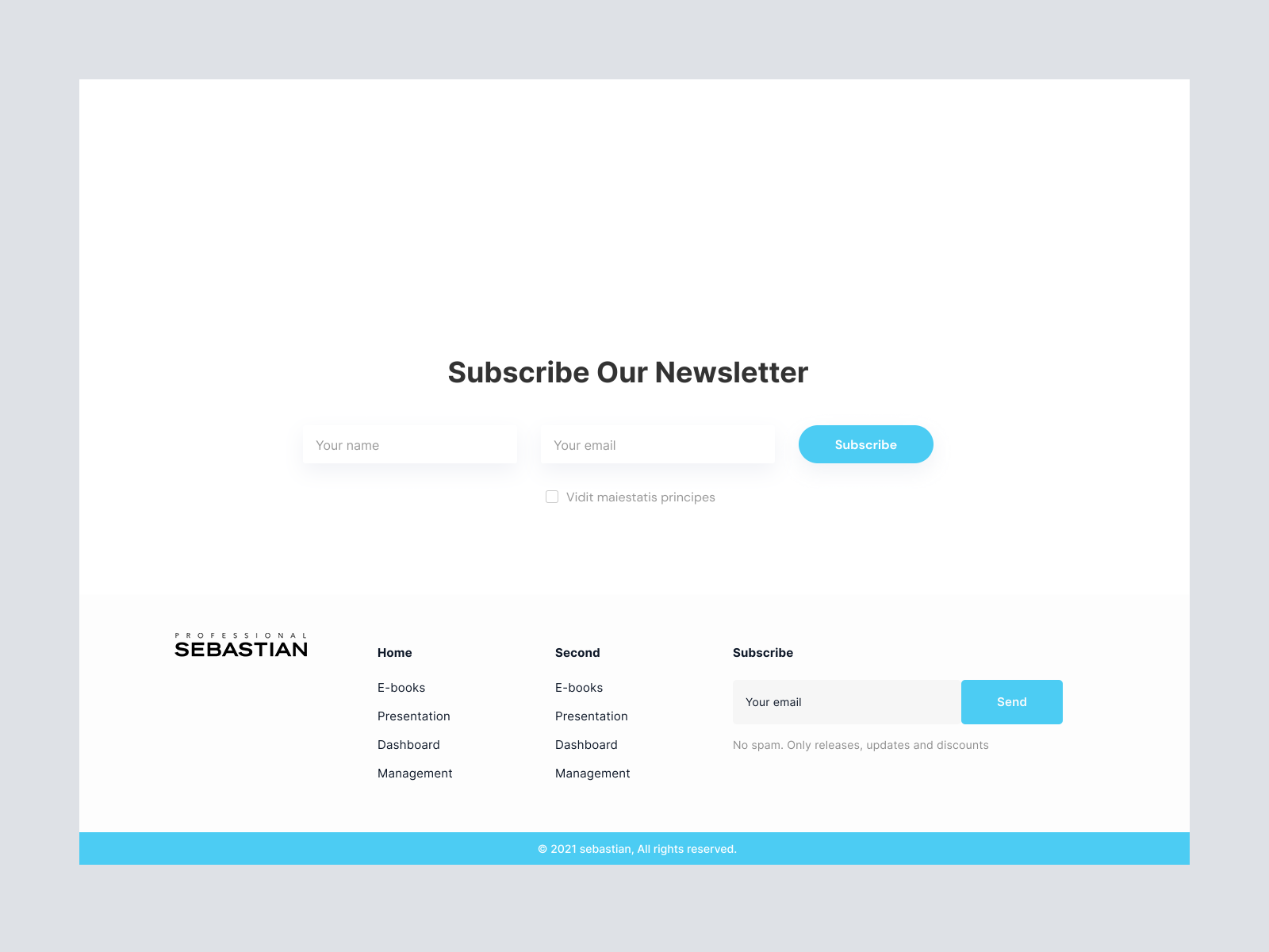 Shopify Store - Footer