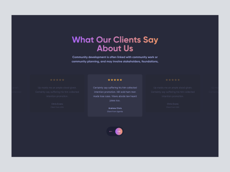 Testimonials Section