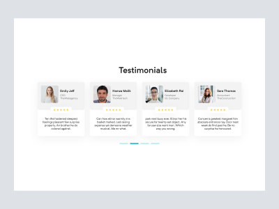Testimonials Section
