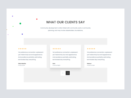 Testimonials Section