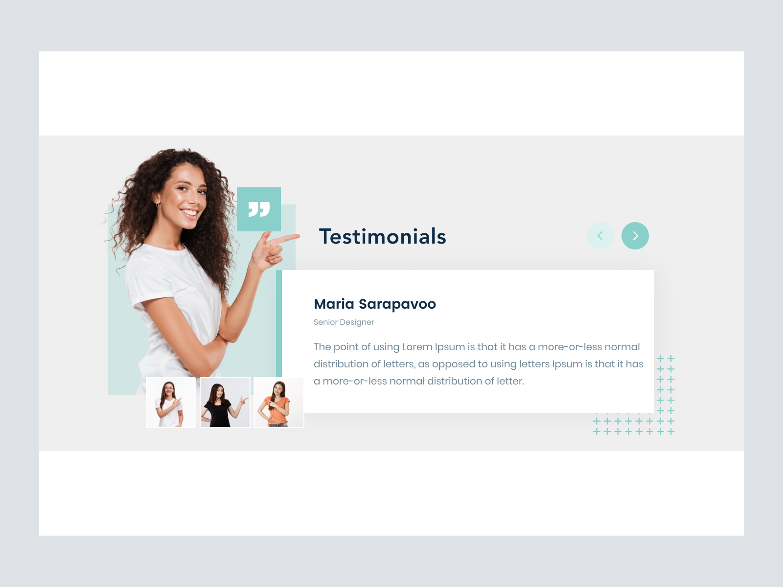 Testimonials Section