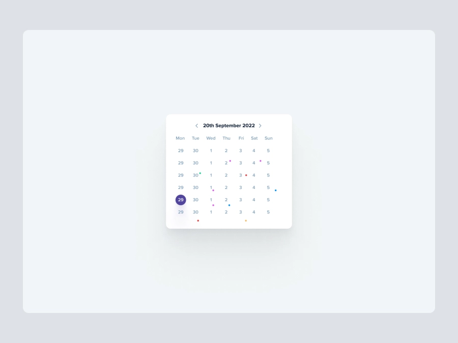 Download Calendar Widget for Figma and Adobe XD