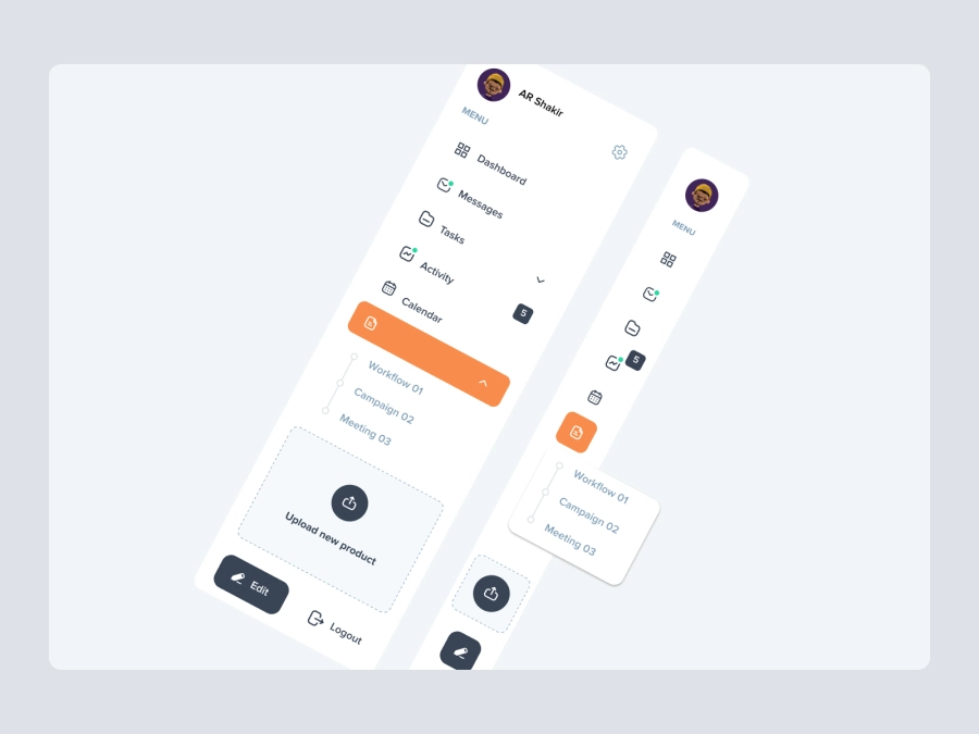 Download Dashboard Top Nav for Figma and Adobe XD