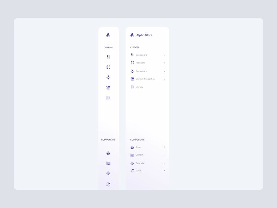 Download Dashboard Sidebar Navigation for Figma and Adobe XD