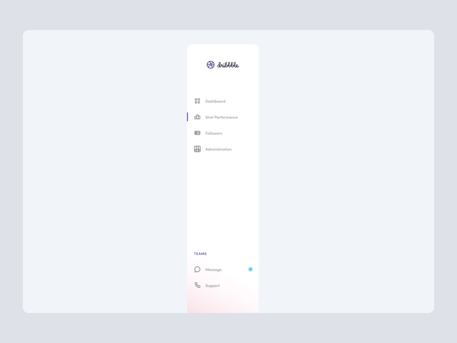 Download Dashboard Sidebar Navigation for Figma and Adobe XD