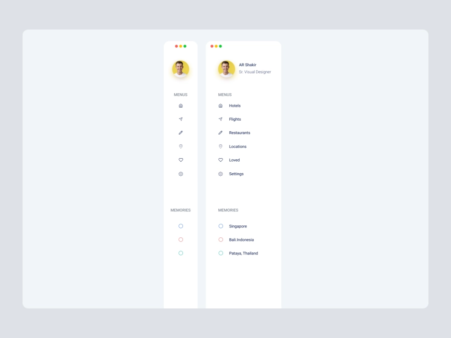 Download Dashboard Sidebar Navigation for Figma and Adobe XD