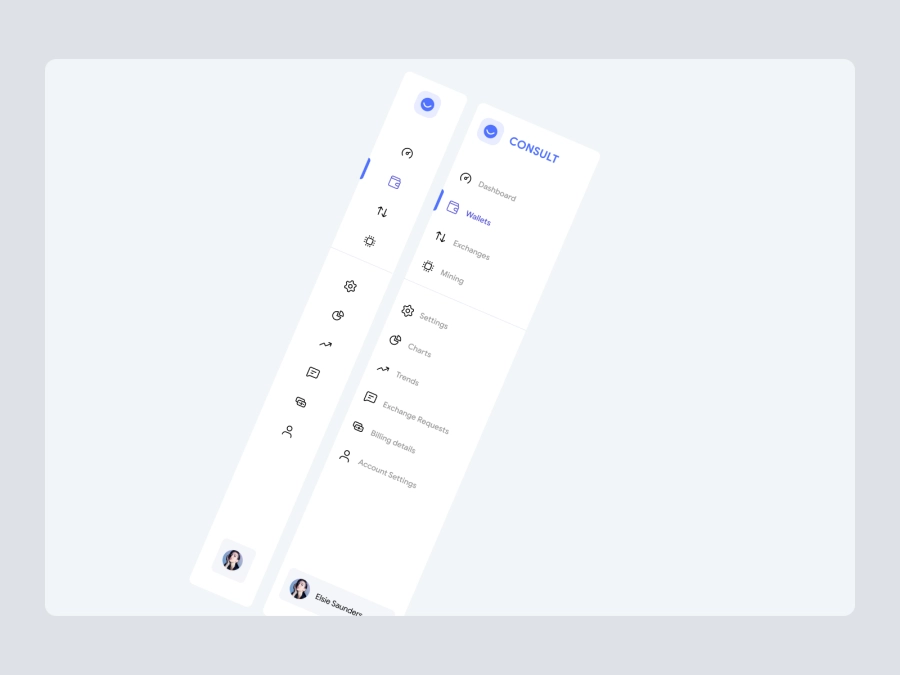 Download Dashboard Sidebar Navigation for Figma and Adobe XD