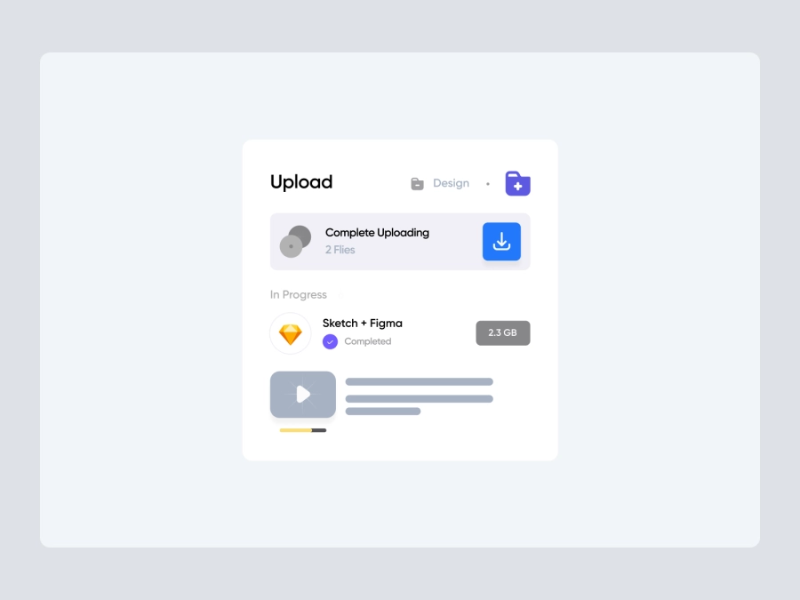 Download Widget - Upload File for Figma and Adobe XD
