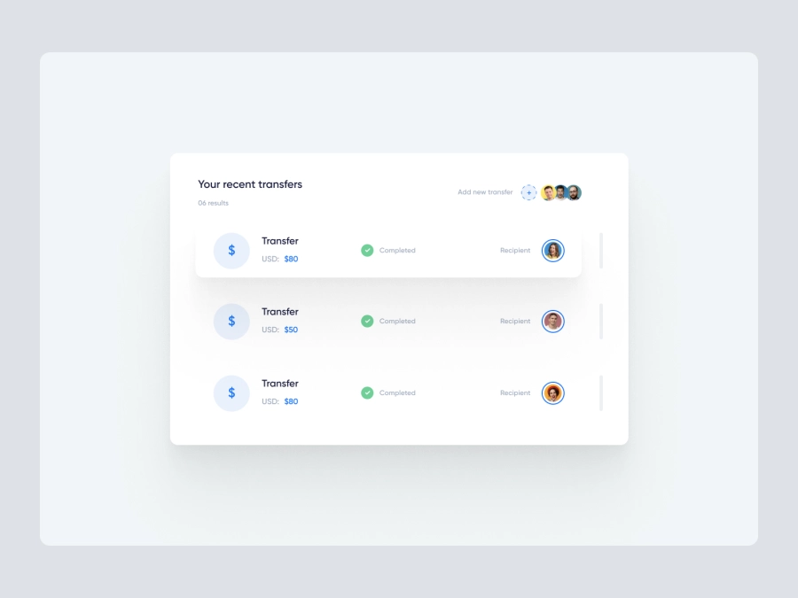 List View UI Dux