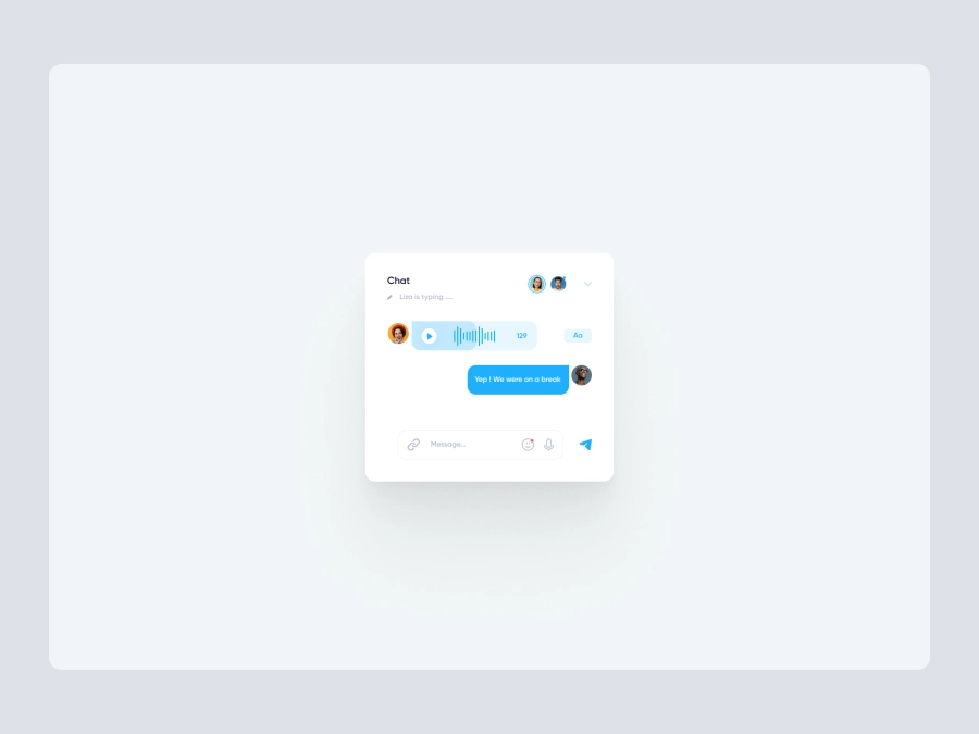 Download Chat Widget for Figma and Adobe XD