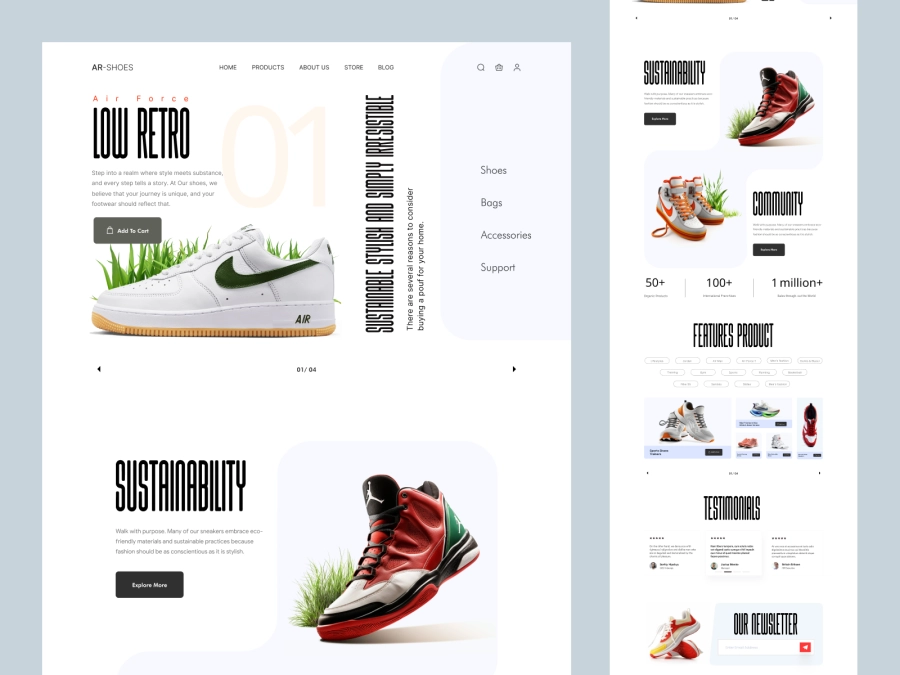 Download Low Retro - Shopify Website Design for Shoes Company
