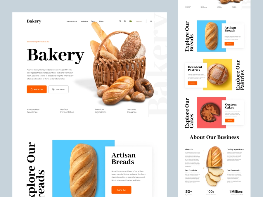 Download Bakery Shopify Store Design for Figma and Adobe XD