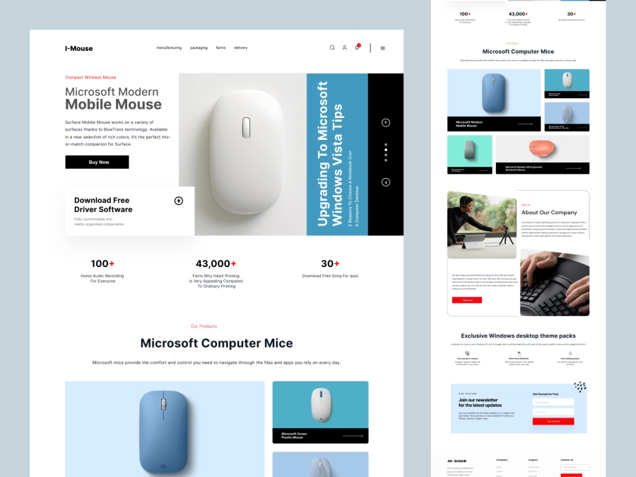 Download I-Mouse - Computer Hardware Store for Figma and Adobe XD