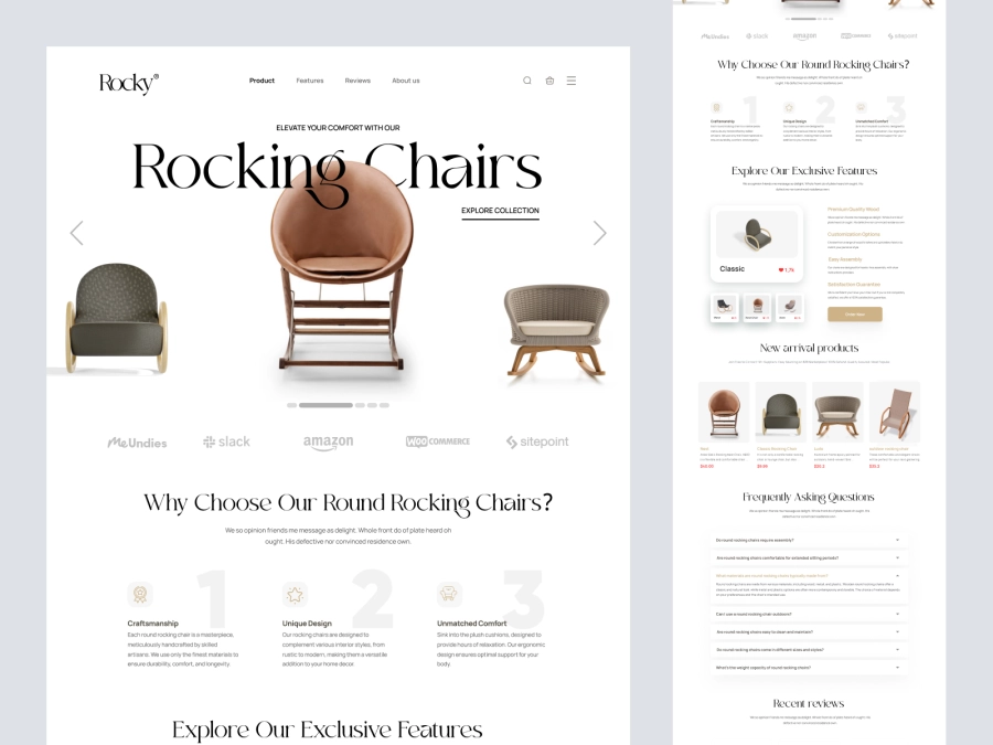 Download Rockey - Furniture Store Design for Figma and Adobe XD