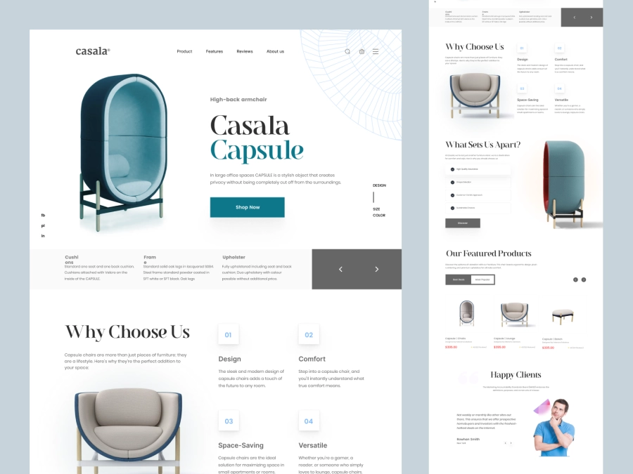 Download Casala - Furniture Store Design for Figma and Adobe XD