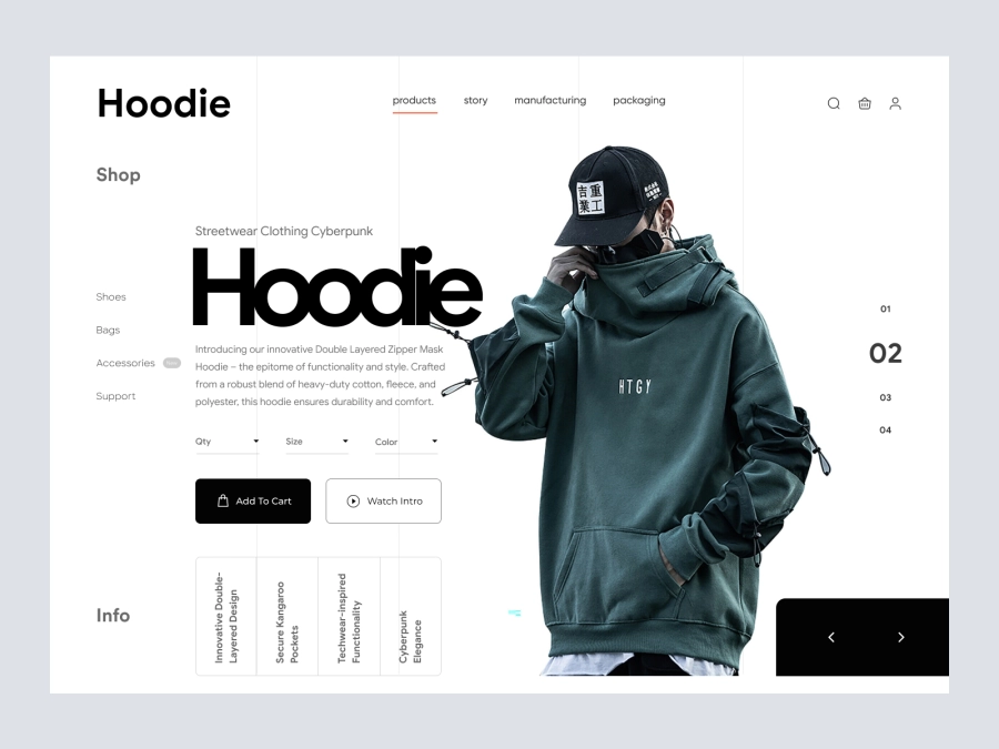 Download Hero Design for Fashion Store for Figma and Adobe XD