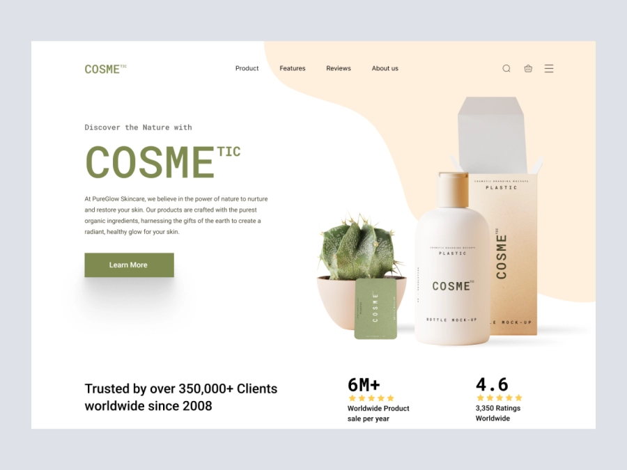 Download Cosmetics/Beauty Product Hero for Figma and Adobe XD