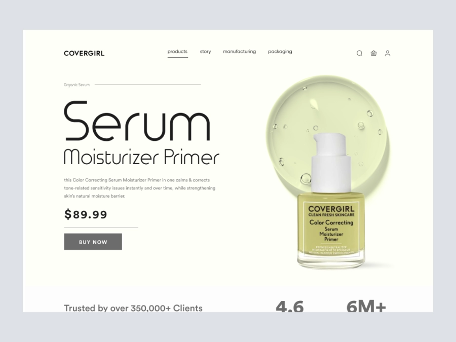 Download Cosmetics/Beauty Product Hero for Figma and Adobe XD