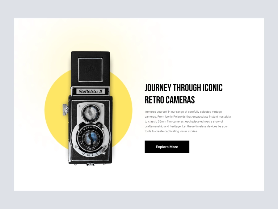 RetroLens - Camera Store for Figma and Adobe XD - screen 2
