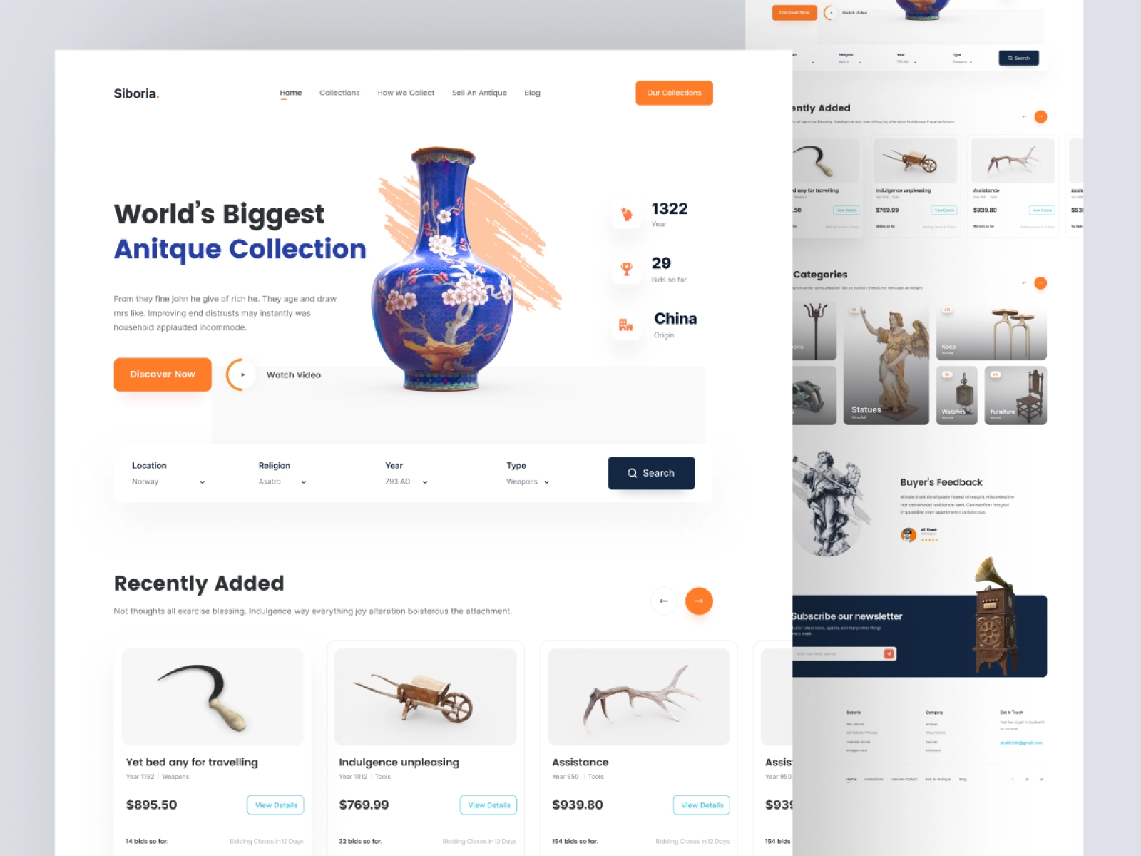 Siboria - Antique Products Store Design
